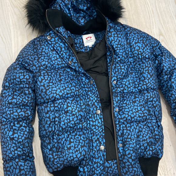 Appaman Coat faux Fur trim Hood girls size 14 - Picture 3 of 3